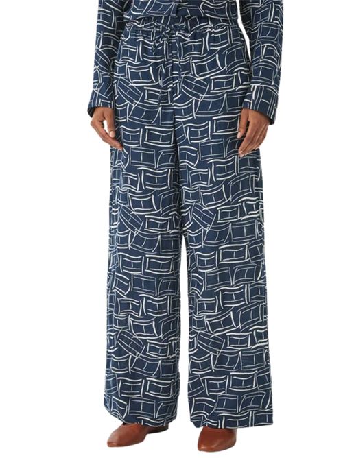 Pantaloni in lino con stampa Tommy Hilfiger | WW0WW489700GY